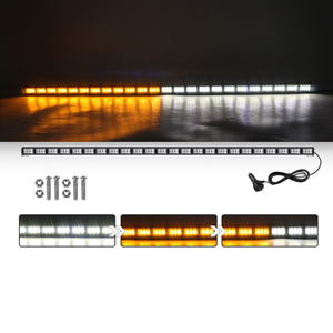 LED kırmızı mavi renk değiştirme Bar ışığı çok fonksiyonlu uyarı kamyon yanıp sönen kubbe araba evrensel çakarlı lamba - Product Image 2