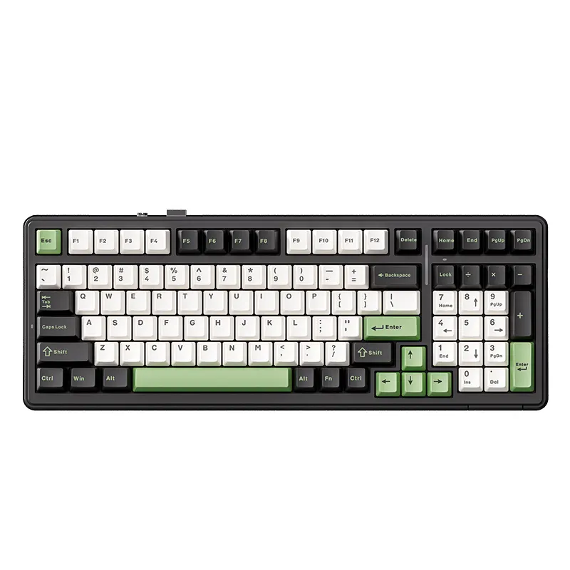 FR4 kludge F99 AULA hotswap RGB คีย์บอร์ดสำหรับเล่นเกม99คีย์80% teclado ช่าง3โหมดคีย์บอร์ด clavier US