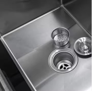 手绘双槽厨房水槽80 * 45毫米 - Product Image 4