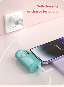 Toptan küçük 2 In 1 5000Mah 20W hızlı şarj acil Powerbank telefonu için LED ekran cep taşınabilir Mini güç bankalar - Product Image 5