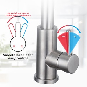 304 thép không gỉ vòi bếp có thể thu vào nóng và lạnh bồn rửa rau với drawable vòi ống, bồn rửa nhà bếp Vòi Mixer - Product Image 3