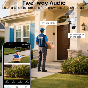 Manufacturer Outdoor WiFi Camera Solar Powered 8MP Dual Lens Night Vision <strong>Motion</strong> <strong>Detection</strong> Cloud Storage CMOS <strong>Sensor</strong> 1-Year - Product Image 5