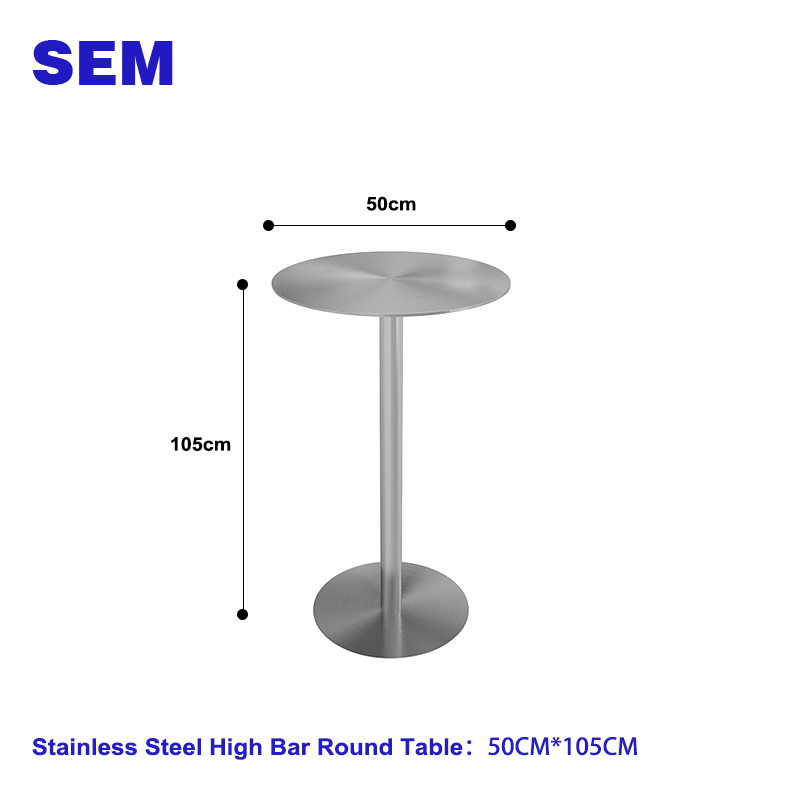 50*105CM High Bar Round Table