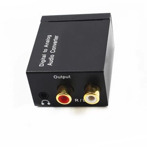 Convertidor coaxial óptico digital a analógico de audio R/L RCA de 3,5mm con carga USB y cable óptico con estéreo ESTÉREO