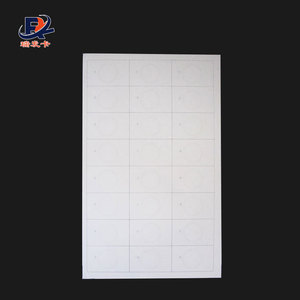 A4 2X5 Layout 13.56Mhz HF and <strong>UHF</strong> Transparent PVC RFID <strong>Inlay</strong> Sheet for Card Making - Product Image 4
