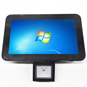 Android Black sistemas POS montados en la pared escáner de código QR pantalla táctil capacitiva autoservicio Windows comprobador de precios con escáner - Product Image 1