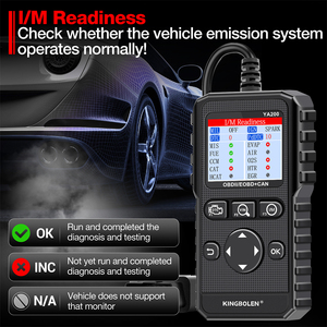 Evrensel araba kod okuyucu YA200 Escaner Automotriz Profesiona Check Engine işık Obd 2 tarayıcı - Product Image 6