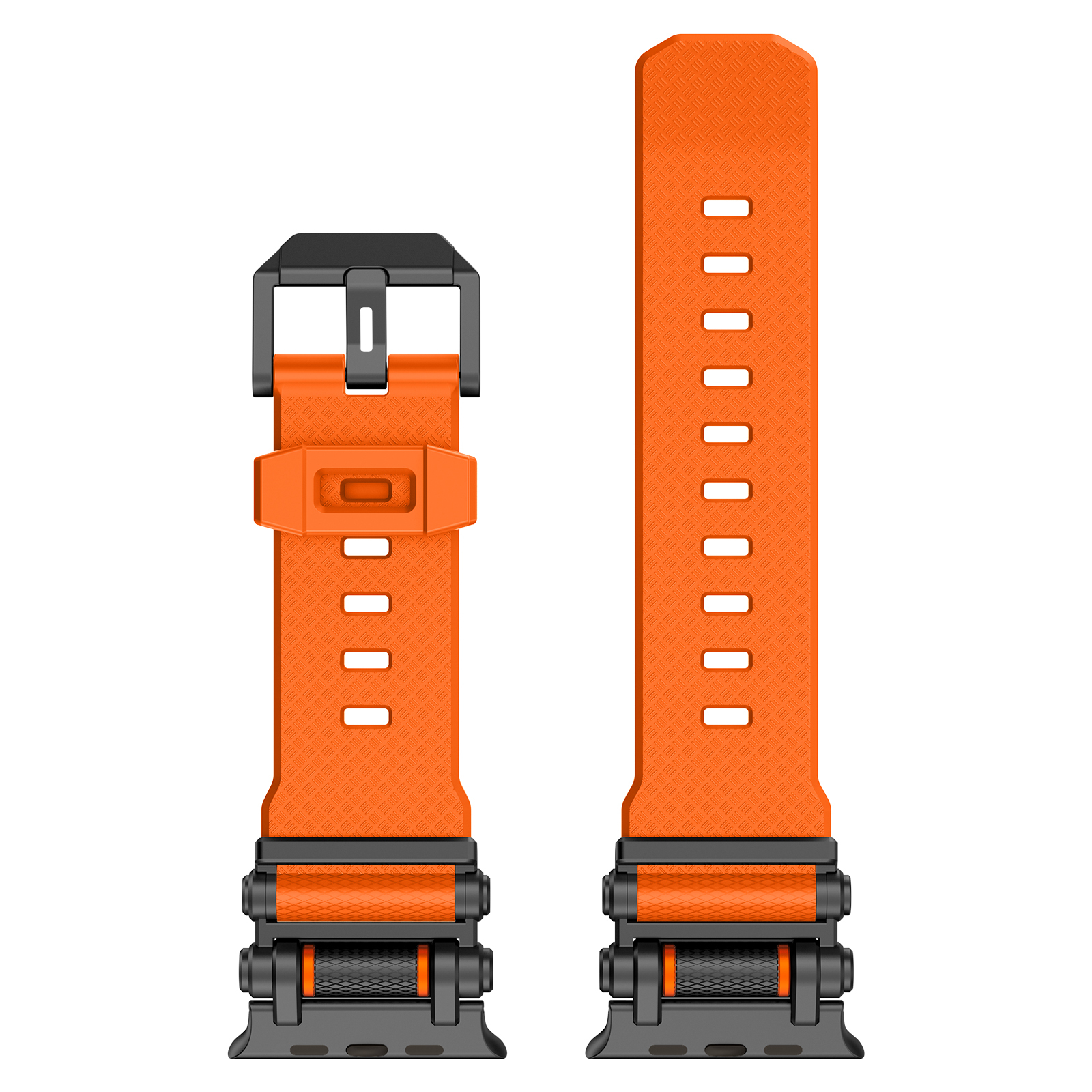 Orange et noir