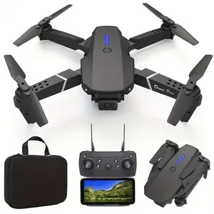 低价可折叠无人机玩具E88 PRO RC直升机高清摄像机WiFi FPV高度保持遥控无人机四轴飞行器礼品 - Product Image 2