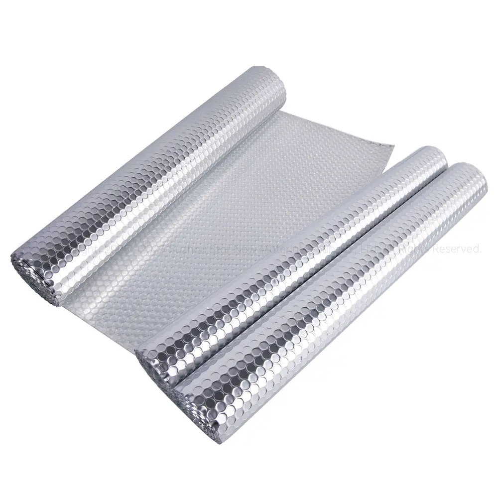 Film Foil metalik lembar gelembung kustomisasi bahan termal udara digunakan untuk isolasi termal atap