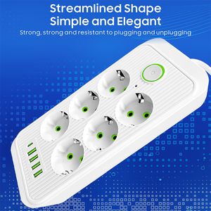 多重保护 6 插座智能电源板 2 米延长线插座 带 USB C 型充电端口 - Product Image 6