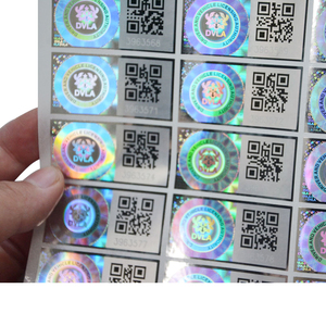 Etiqueta DE SEGURIDAD holográfica de alta calidad personalizada Material PET etiqueta de código QR nulo con mensaje oculto y número de serie - Product Image 3