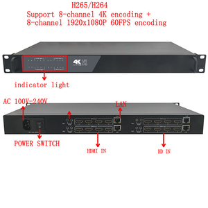 4K HD Encoder per la conversione del protocollo di Streaming HTTP HLS FLV RTSP RTMP UDP RTP Unicast/Multicast e codificatore Video ONVI - Product Image 6