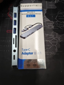 兼容以太网pd多端口c型至usb 3.0集线器分离器5 6 7 8 11合1适配器笔记本电脑扩展坞usb c集线器 - Product Image 6
