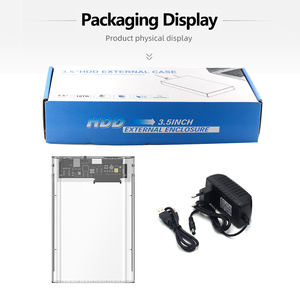 VONN 3,5 pulgadas RGB luz transparente aluminio móvil SATA USB 3,0 tipo C caja de disco duro ventilador incorporado soporte 22TB HDD externo - Product Image 3