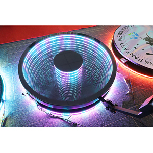LED ayna cam 360 derece fotoğraf kabini akıllı uzaktan kumanda RGB ışık yavaş hareket dönen 360 fotoğraf kabini - Product Image 6