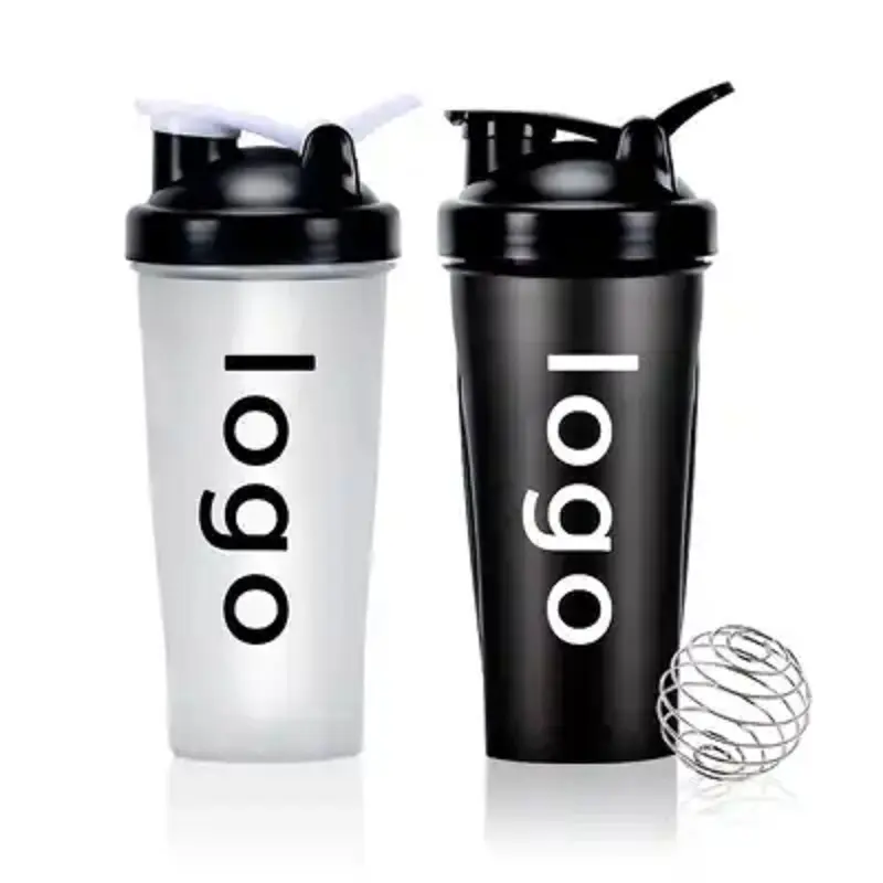 Biểu Tượng Tùy Chỉnh 600Ml Phòng Tập Thể Dục Protein Shaker Chai Bán Buôn Thể Thao Chai Nước Nhựa Shaker Chai