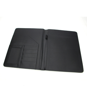 Customized Leather <strong>A4</strong> Size Zipper Padfolio <strong>Conference</strong> <strong>Folder</strong> Business Portfolio