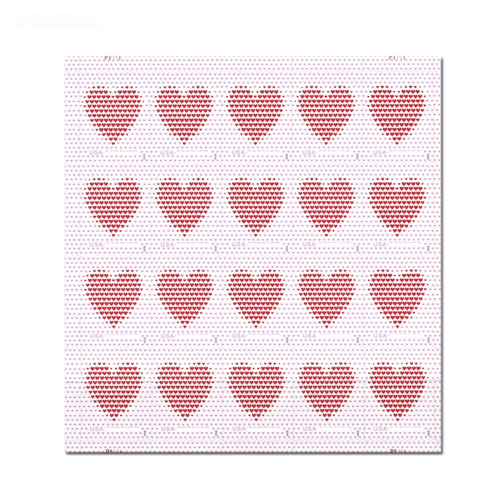 Blanc Y10 2020 fait de coeurs