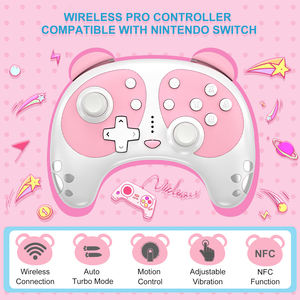 高速再生NFCダブルバイブレーション自動ガールピンクパンダスイッチプロコントローラーワイヤレスリモコンスイッチ - Product Image 3