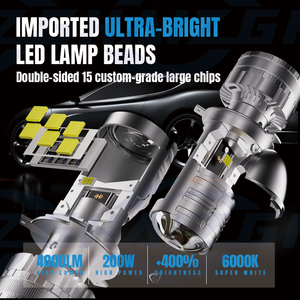 HAIZG son yüksek güç 200W T9 küçük lens led far H4 fabrika toptan fiyat ile güzel görünümlü far - Product Image 2
