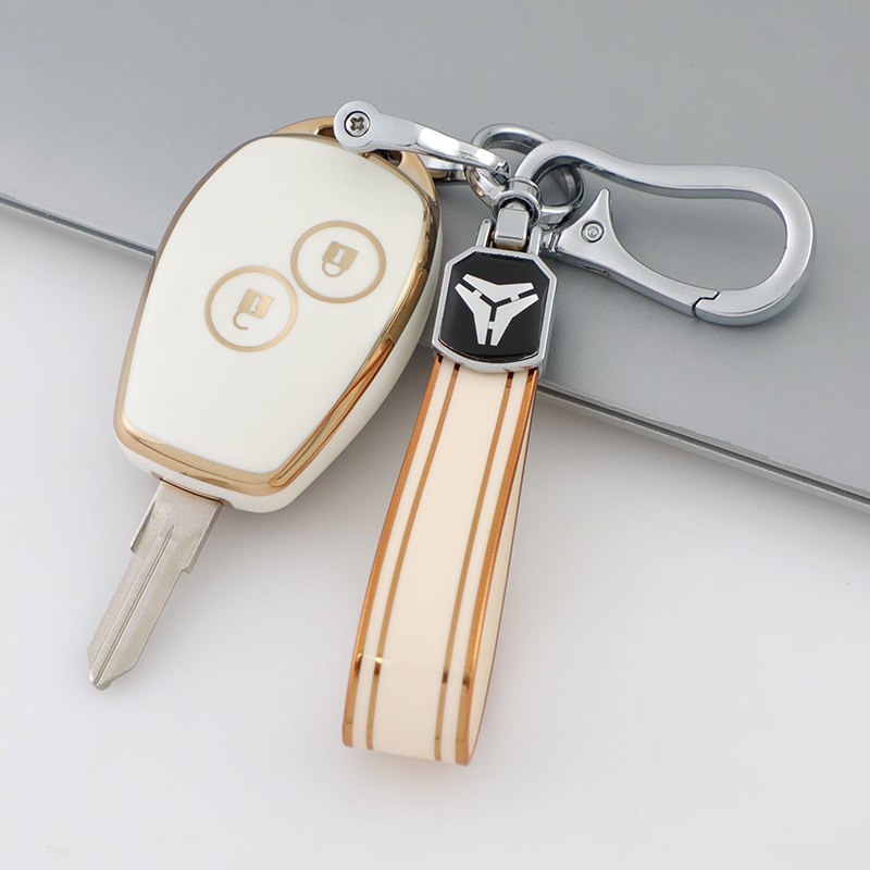 White + Keychain