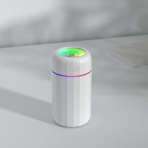 Gran oferta, Mini humidificador de aire ultrasónico USB con fuente de energía eléctrica de luz colorida para coche, hogar, RV, función de aromaterapia - Product Image 4
