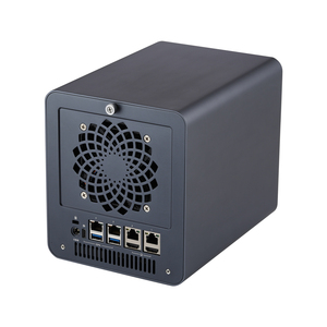 4 Bay NAS ปรับแต่งได้อย่างเต็มที่ขั้นสูงเราเตอร์มินิเซิร์ฟเวอร์เดสก์ท็อปพีซี CPU i5-10210U i7-10710U 2x SSD 4x HDD 4x LAN - Product Image 4
