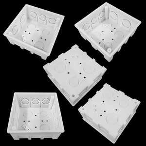 Beton duvar montaj terminali kutusu için tip plastik soket 4x4 /4x2 anahtar ve soket için Fit - Product Image 6