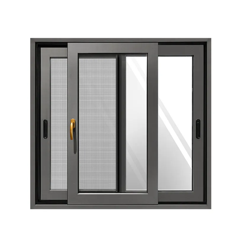 DRUET EUROPEAN Slider Windows Faltbarer Kurbel griff Fenster aus Aluminium legierung Rell Schiebefenster Ultra-Narrow Frame Fixed Window