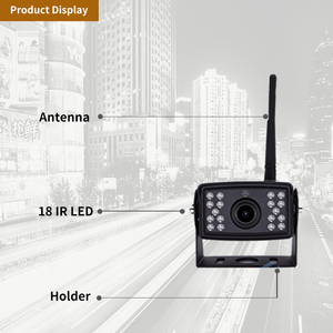トラック用カメラ4台付き高品質ワイヤレス反転モニタリングディスプレイレコードバックアップカメラ - Product Image 5
