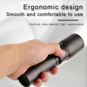 Đèn pin chiến thuật LED USB siêu sáng, độ sáng cao, khuyến mãi mới, sạc lại được, hợp kim nhôm, pin Lithium-ion - Product Image 6