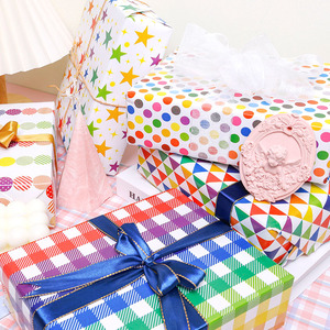 Renkli sadece ambalaj kağıdı beyaz levhalar hediye ambalaj kağıdı fabrika 6 adet bir paket - Product Image 6