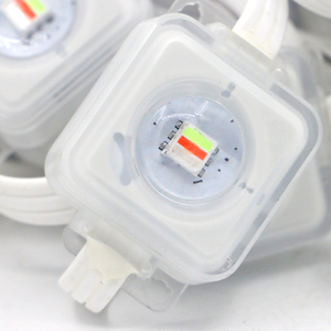 Katlanabilir RGB tam renkli SPI LED örgü piksel ekran açık cephe bina dekoratif aydınlatma - Product Image 2