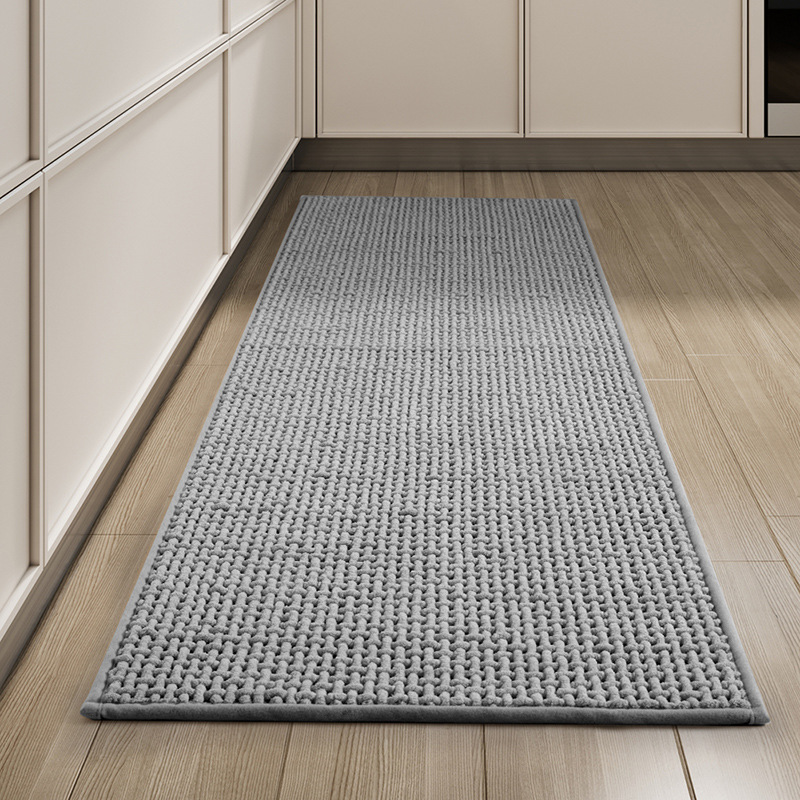 Tissage chenille - gris
