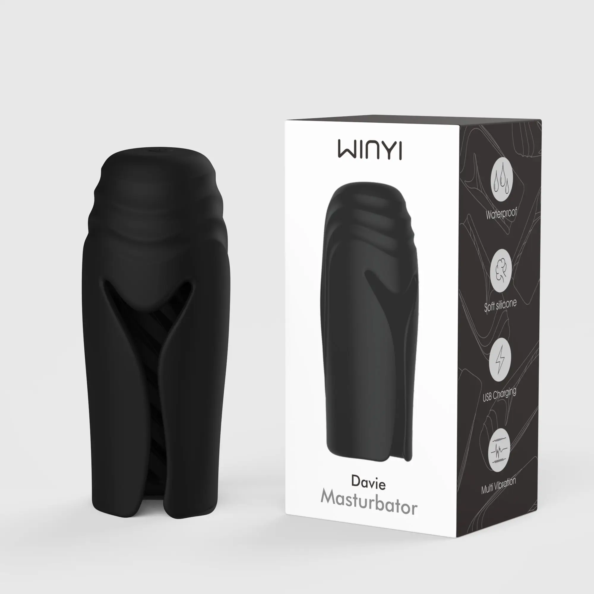 WINYI 2023 nuovo allenatore di masturbazione elettrico all'ingrosso giocattolo per adulti carica USB ritardo del pene formazione masturbatori maschili automatici
