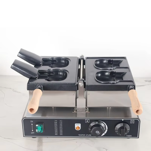 Chuyên nghiệp không dính Snack Waffle Máy Ice Cream <span class=keywords><strong>hello</strong></span> <span class=keywords><strong>kitty</strong></span> hình dạng Waffle maker - Product Image 2