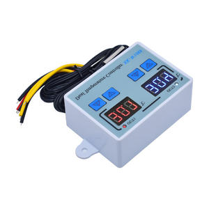 Controlador de temperatura electrónico de control Dual inteligente digital, con interruptor de controlador de temperatura ajustable, con control dual