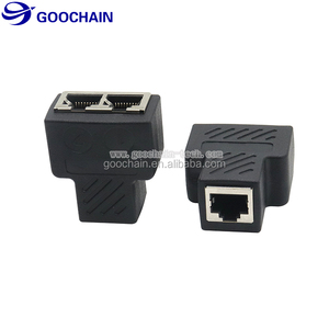RJ45 Network Splitter <strong>Adapter</strong> Connector RJ45 1 Female to 2 Female Socket Port LAN Ethernet Network Splitter Y <strong>Adapter</strong> - Product Image 3