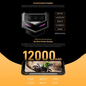 Yeni varış DOOGEE S89 <span class=keywords><strong>Pro</strong></span> 8GB + 256GB 12000mAh cep telefonu 4G Android gece görüş kamera akıllı telefonlar