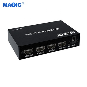 Benutzer definierte CE 2.0 4K 60Hz HDMI Matrix 2x2 und 2x4 2 in 2 Out 4 Out mit Audio-Trenn ausgang HDMI-Video konverter