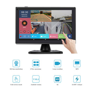 Máquina inteligente de pantalla grande AI, pantalla táctil de 10,1 ", WiFi, Android, punto ciego para coche, Monitor de grabadora BSD DVR para camión/autobús/RV - Product Image 2