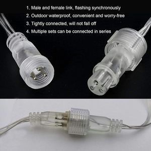 LED Icicle noel dekoratif peri dize işıklar 8 modları ile takın Icicle dize işıklar 8 modları pırıltı perde ışık - Product Image 5