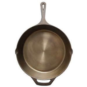 磨かれた滑らかな表面プレシーズン鋳鉄フライパン10 ''12'' - Product Image 3