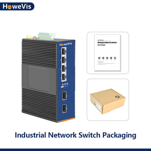 HoweVis interruttore di rete industriale Ethernet DIN interruttori di rete su rotaia L2 gestiti 2x1000M porta SFP + 4x10/100/1000M RJ45 - Product Image 2