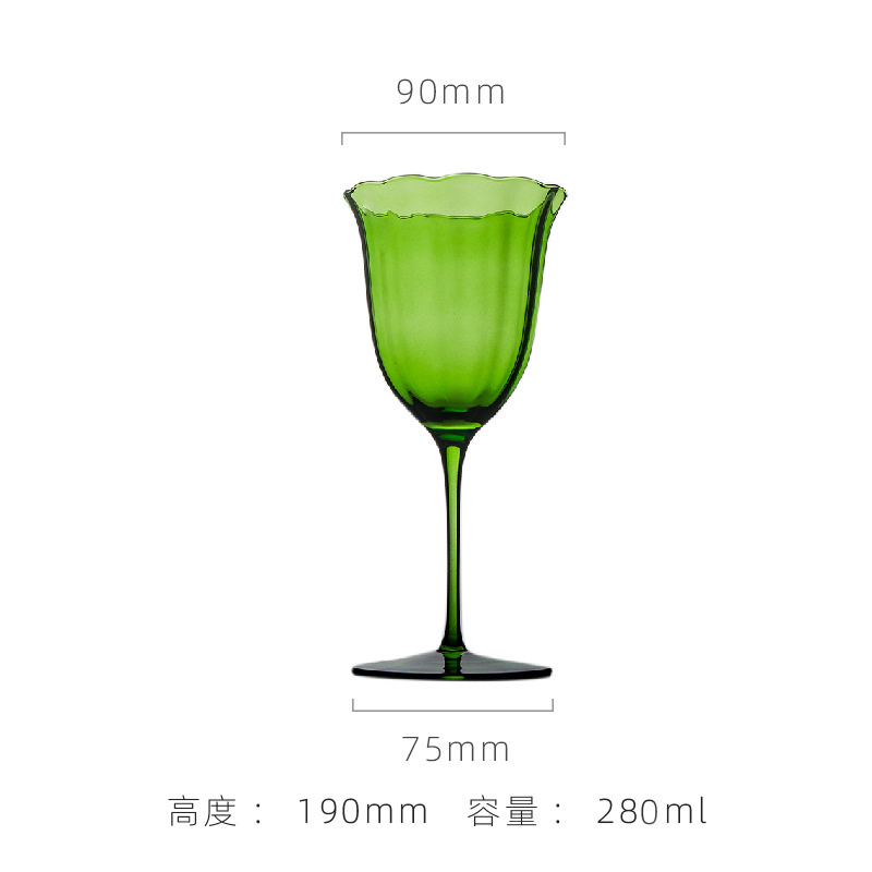 Verre à vin vert