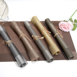 餐桌垫豪华PVC编织餐桌垫防水餐桌垫 - Product Image 1