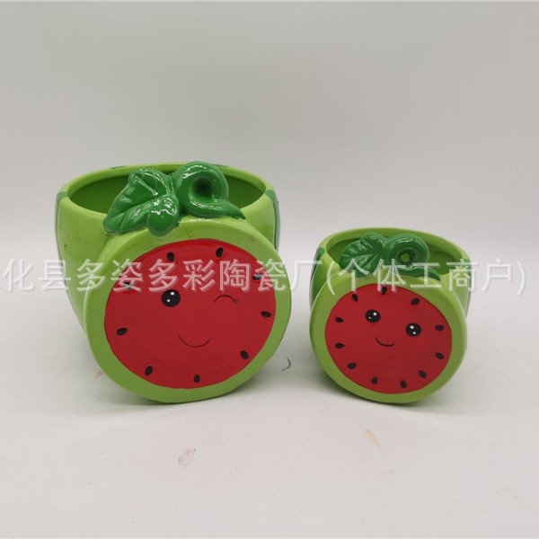 4 small lemon flower pots