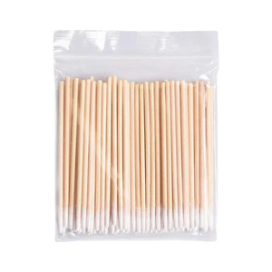 Fabrika doğrudan tek kullanımlık sivri pamuklu çubuk ahşap aplikatör makyaj araçları için pamuk tomurcukları sopa - Product Image 5
