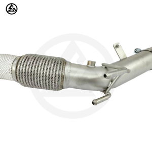 CSZ High Performance Stainless Steel Catted Downpipe for VolkSwagon VW GOLF8 GTI Catted Downpipe <strong>Header</strong> With OPF Heat Shield - Product Image 3